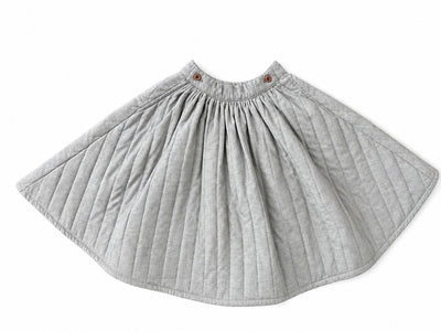 Calla Lili Girls Quilted Skirt - Taupe