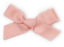 Load image into Gallery viewer, Le Enfant Raw Edge Bows Pink TWO PACK