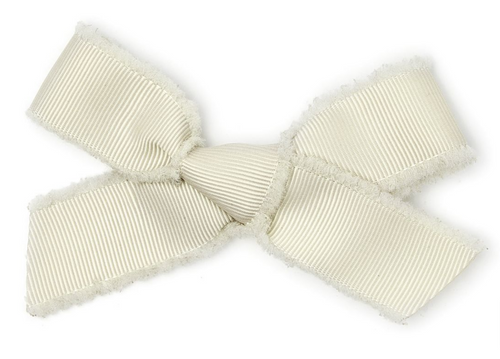 Le Enfant Raw Edge Bows Cream TWO PACK