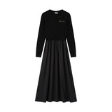 Coco Blanc Cabled Robe - Black