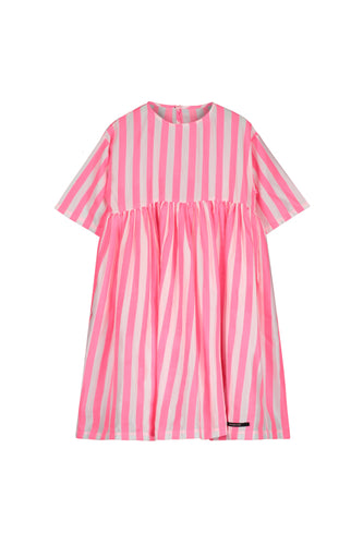Little Creative Factory Carousel Dress - White/Neon Pink