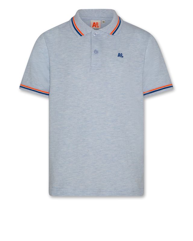 AO76 Carter Polo - Heather Light Blue