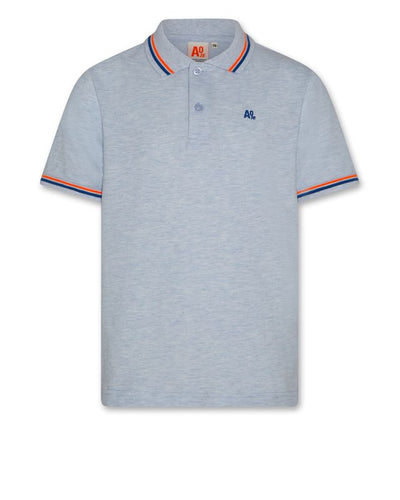 AO76 Carter Polo - Heather Light Blue