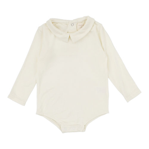 Lil Legs Collar Onesie - Cream