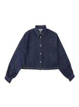 Load image into Gallery viewer, Coco Blanc Denim Shirt And Skirt Set