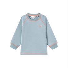 Load image into Gallery viewer, Oubon Contrast Stitch Sweat Top - Blue