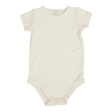 Lil Legs Bamboo SS Onesie - Cream