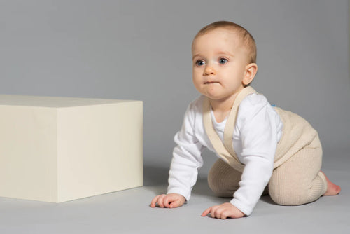 Silly Silas Footless Cotton Tights - Cream Blend Final Sale