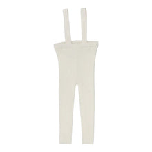 Load image into Gallery viewer, Lil Legs Knit Suspender Leggings - Cream