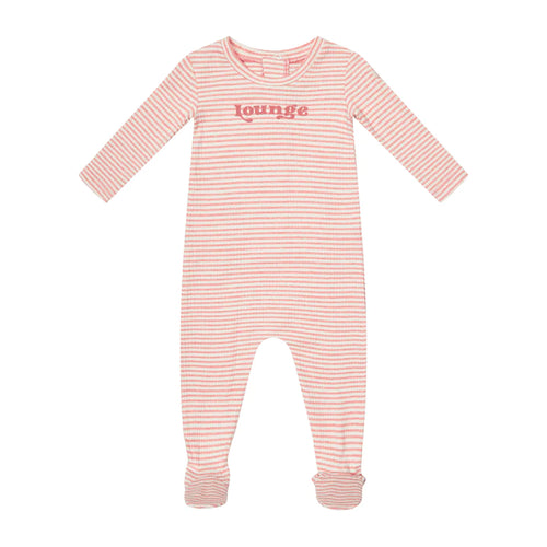 Crew Stripe Romper - Pink