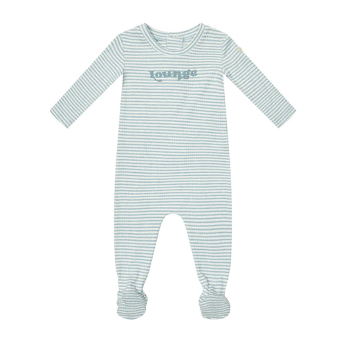 Crew Stripe Romper - Sage