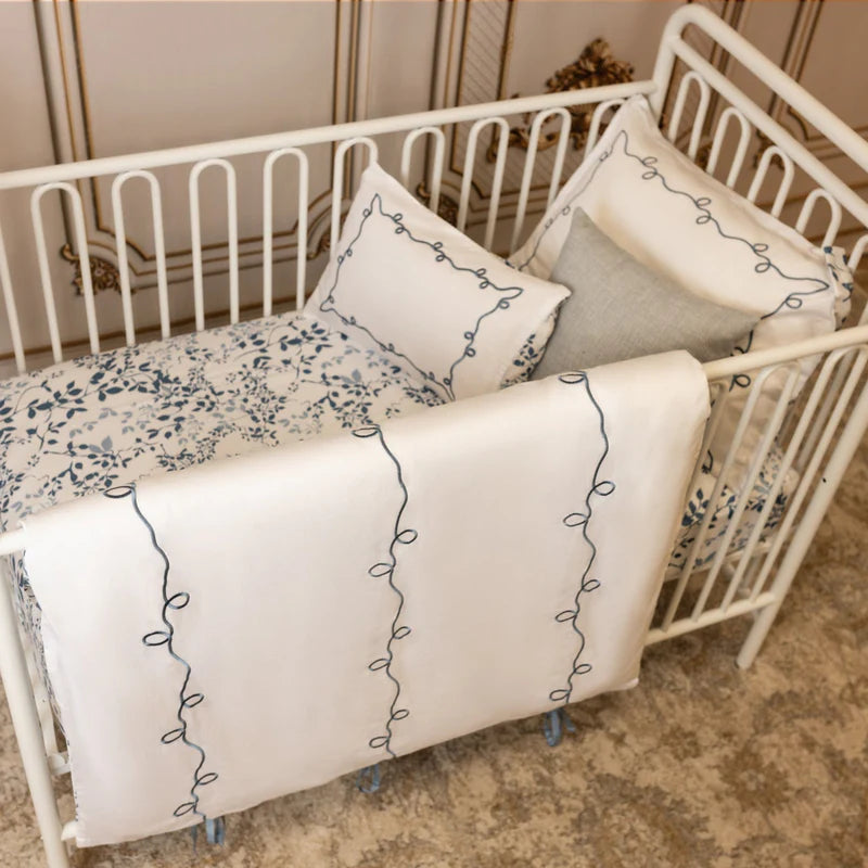 Petit Belle 5 pc crib set - Lafayette Blue