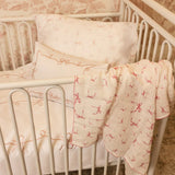 Petit Belle 5 pc crib set - Lafayette Pink