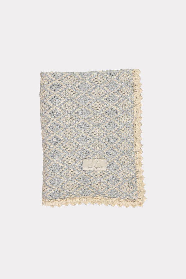 Bebe Organic Crochet Blanket - Atlantic