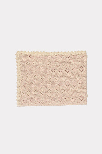 Bebe Organic Crochet Blanket - Rose