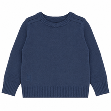 Load image into Gallery viewer, Calla Lili Boys Knit Round Neck Sweater - Blue