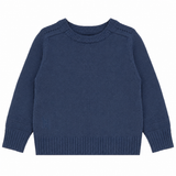 Calla Lili Boys Knit Round Neck Sweater - Blue