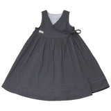 Calla Lili Girls Wrap Dress - Grey