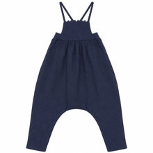 Load image into Gallery viewer, Calla Lili Baby Girl Romper With Embroidery - Blue