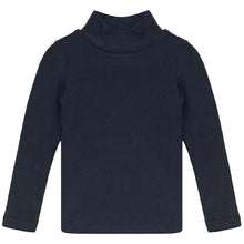 Load image into Gallery viewer, Calla Lili Mockneck Knit T-shirt - Navy Blue