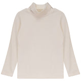 Calla Lili Mockneck Knit T-shirt - Cream