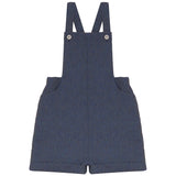 Calla Lili Boys Short Overalls - Blue
