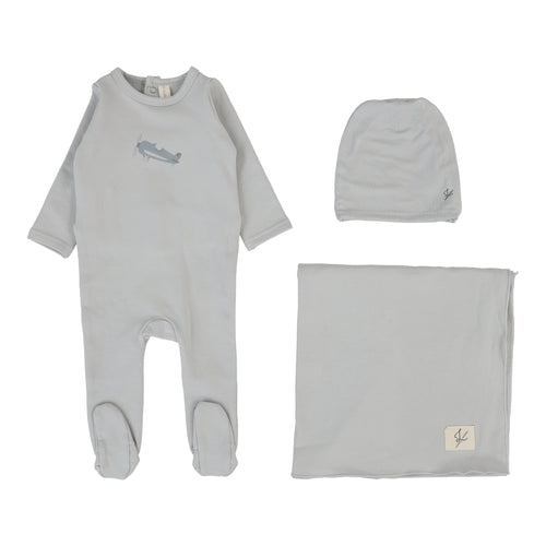 Lilette Graphic Layette Set - Pale Blue