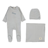 Lilette Graphic Layette Set - Pale Blue