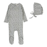 Lilette Bud Footie And Hat - Light Blue