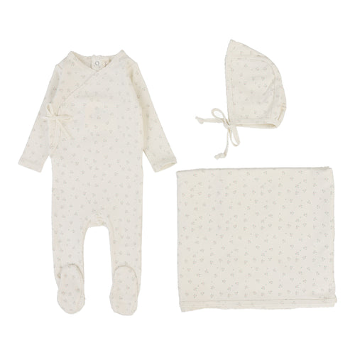 Lilette Bud Layette Set - Cream/Pink
