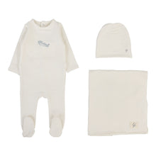 Load image into Gallery viewer, Lilette Graphic Layette Set - Cream/Airplane