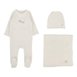 Lilette Graphic Layette Set - Cream/Airplane