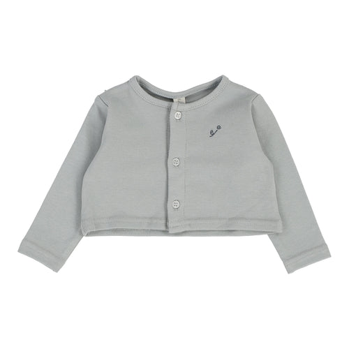 Lilette Embroidered Bud Cardigan - Light Blue