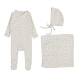 Lilette Bud Layette Set - Cream/Blue