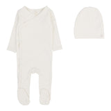 Lilette Take Me Home X Print Footie And Hat - Cream/Pink