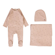 Load image into Gallery viewer, Lilette Cherry Print Layette Set - Dusty Pink