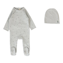 Load image into Gallery viewer, Lilette Cherry Print Footie And Hat - Pale Blue