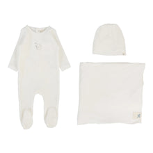 Load image into Gallery viewer, Lilette Velour Forest Graphic Layette Set - Winter White/Oat