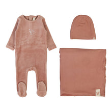 Load image into Gallery viewer, Lilette Velour Forest Graphic Layette Set - Deep Pink