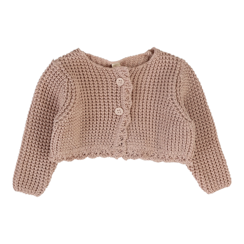 Lilette Chunky Knit Shrug - Classic - Dusty Pink