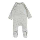 Lilette Cherry Print Footie - Pale Blue