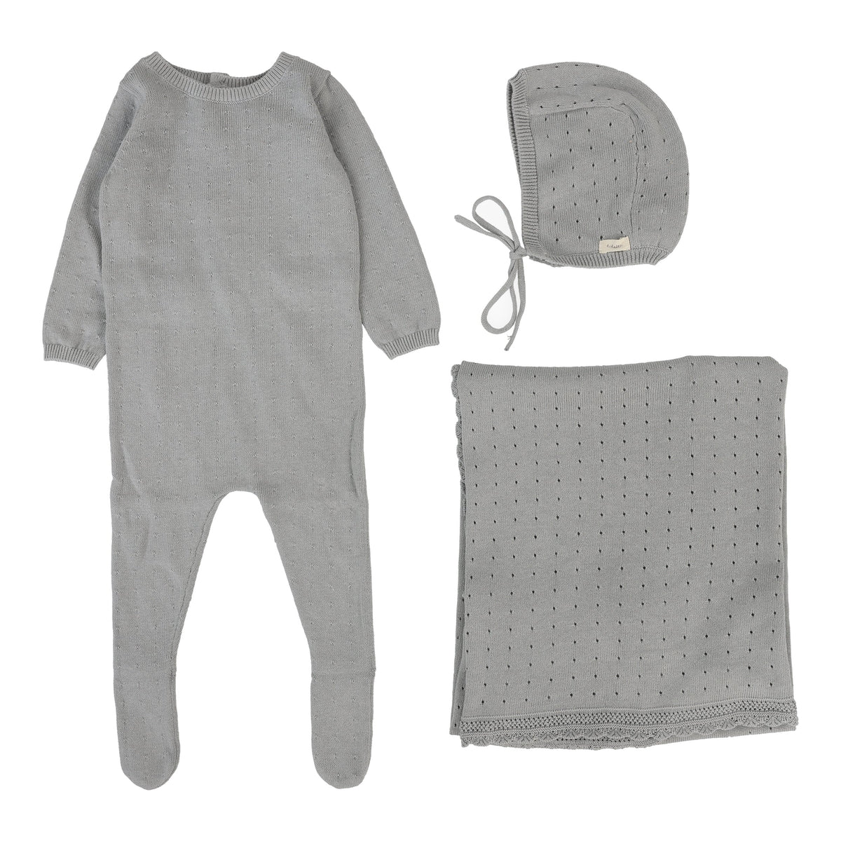 Lillette Knit Blanket - Blue