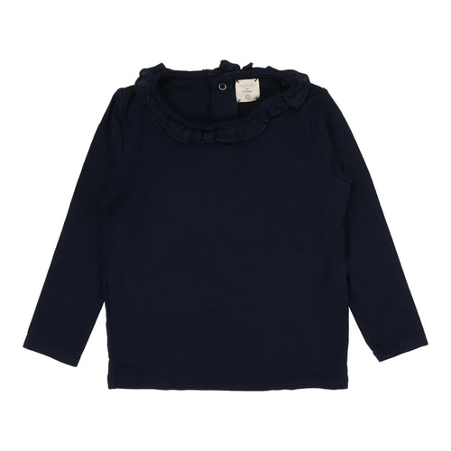 Lil legs Ruffle Tee - Navy