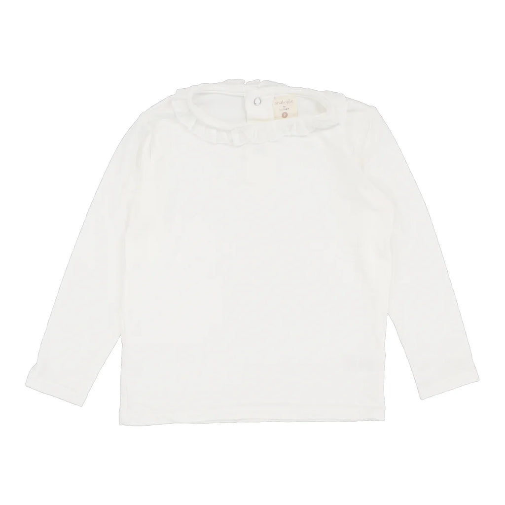 Lil legs Ruffle Tee - Winter White