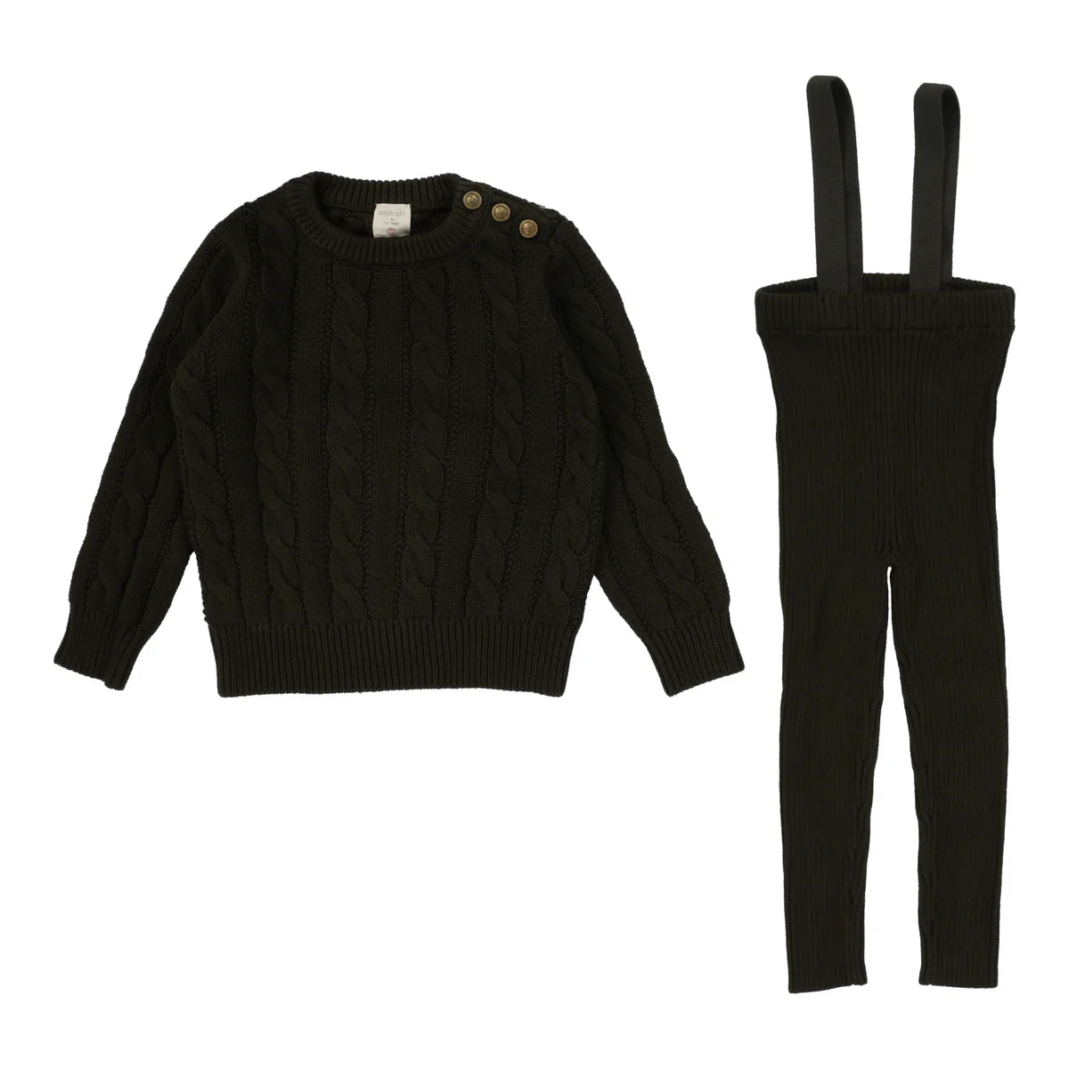 Lil Legs Boys Shabbos Lounge Set - Black (Loungewear Collection)