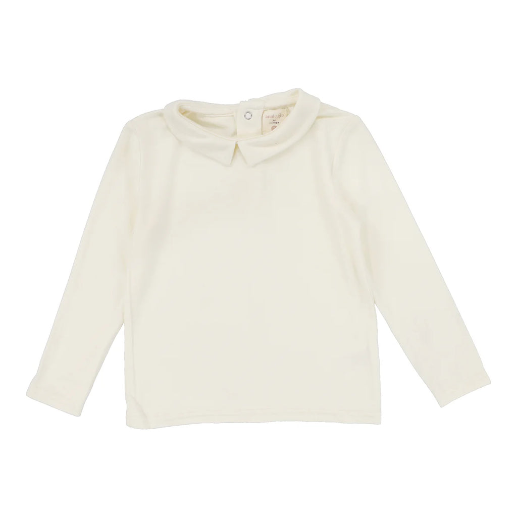 Lil Legs Collar Tee - Cream