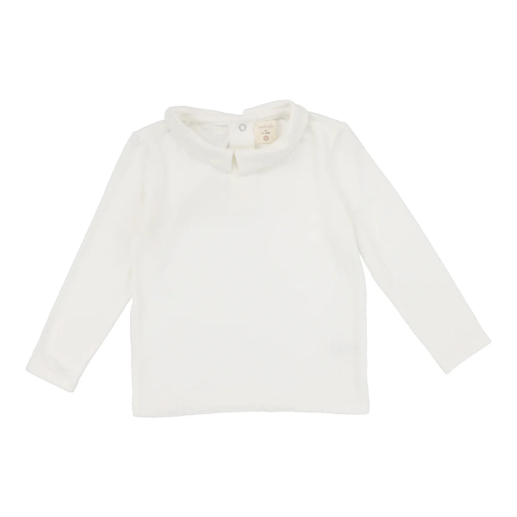 Lil Legs Collar Tee - Winter White