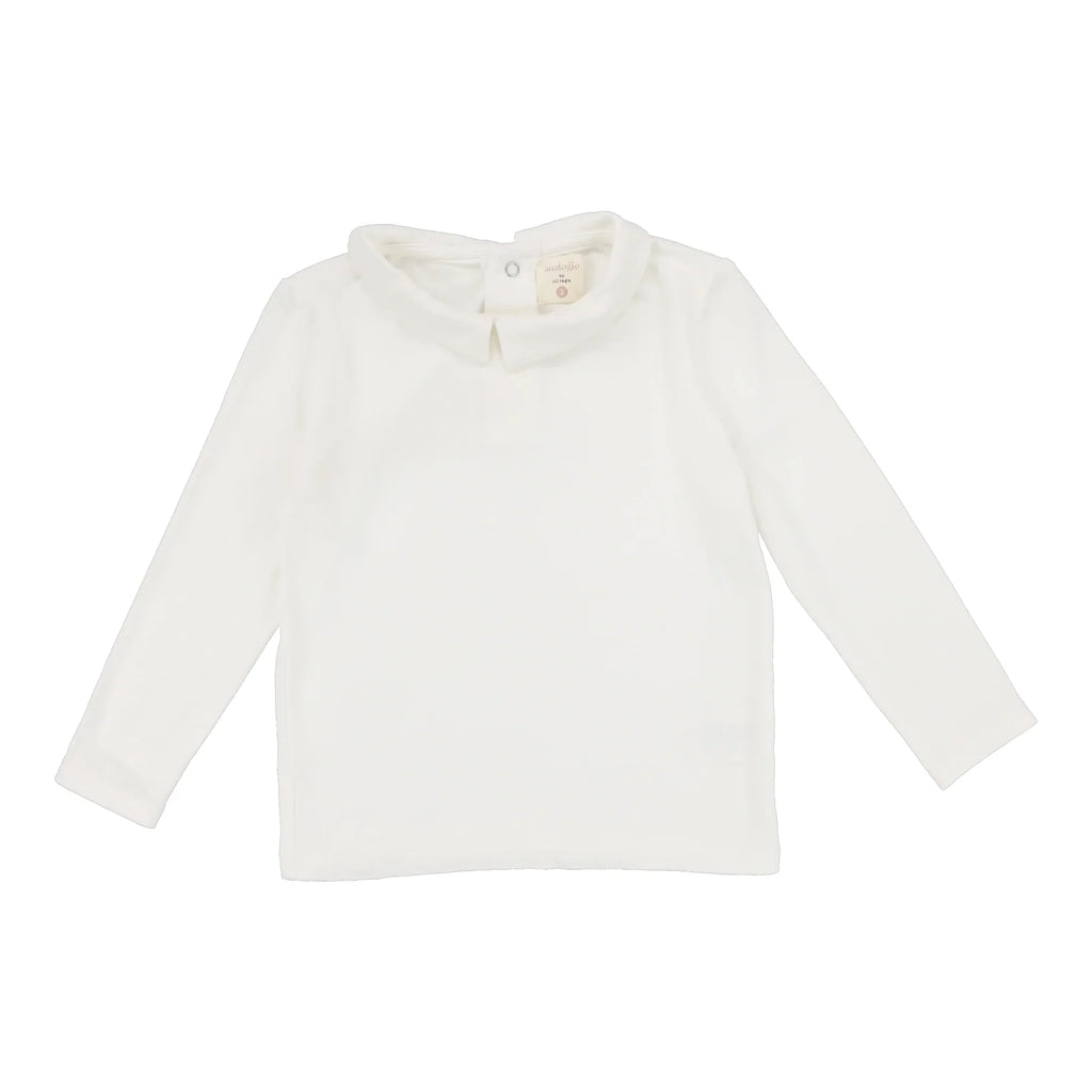 Lil Legs Collar Tee - Off White