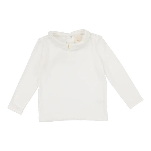 Lil Legs Collar Tee - Winter White