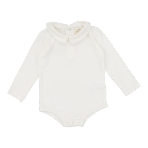 Lil legs Collar Onesie - Winter White
